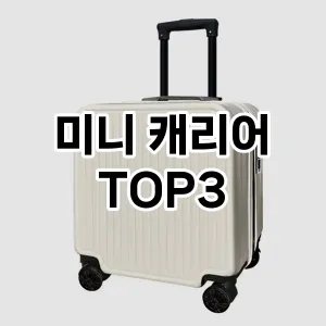 여행필수품 미니 캐리어 추천 TOP 3