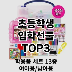 초등학생 입학선물 추천 TOP 3